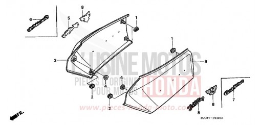 COUVERCLE LATERAL GL1500SEX de 1999